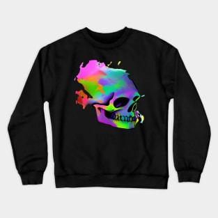 Neon Skull Crewneck Sweatshirt